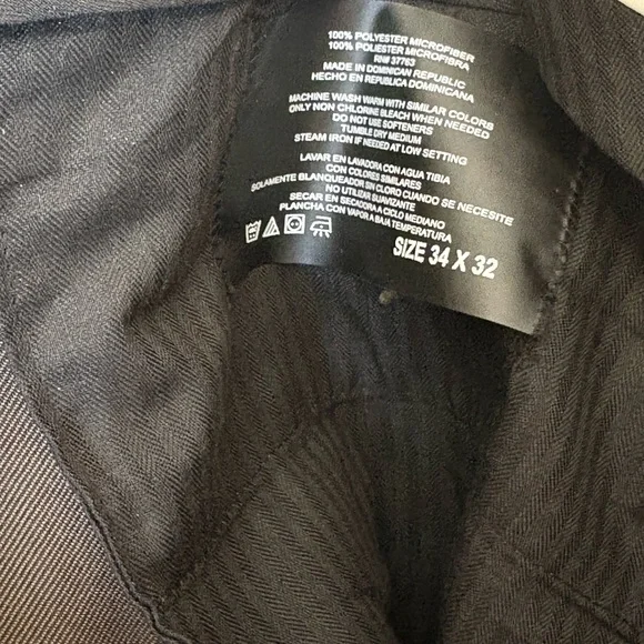 Perry Ellis Portfolio Men’s Pleated Front Olive pants 34 x 32 - Picture 4 of 4